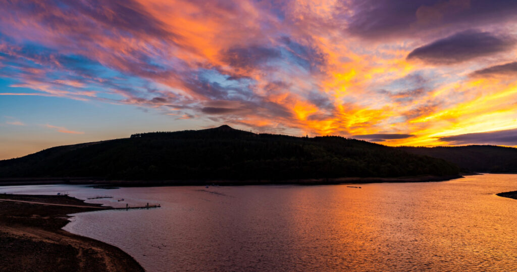 Sunset at Ladybower Reservoir 